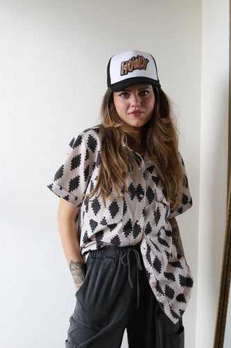 Aztec Button Down