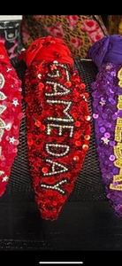 GAMEDAY Red Sequin Headband