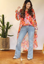Distressed Denim Flare