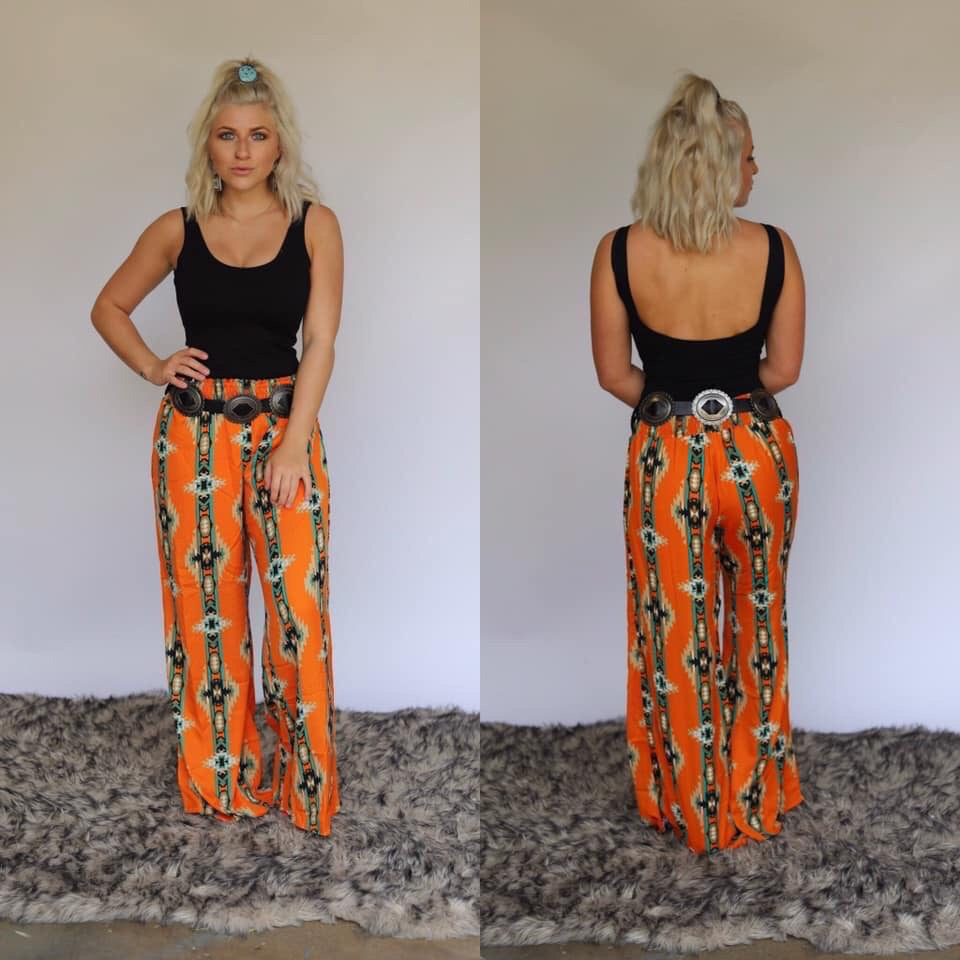 Aztec Chiffon Pants – The Ranch Ok