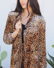Cheetah Velvet Blazer