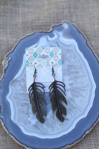 Tall Feather Earrings