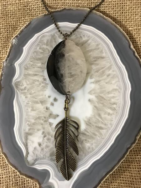 Tall Feather Necklace