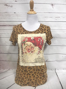 Leopard Santa Tee